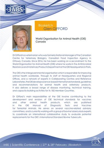 IABS GLEN GIFFORD BIOSKETCH