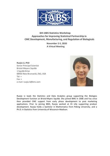 Biosketch Ruojia Li
