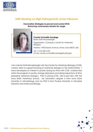 BIOSKETCH Connie Schmellik Sandage