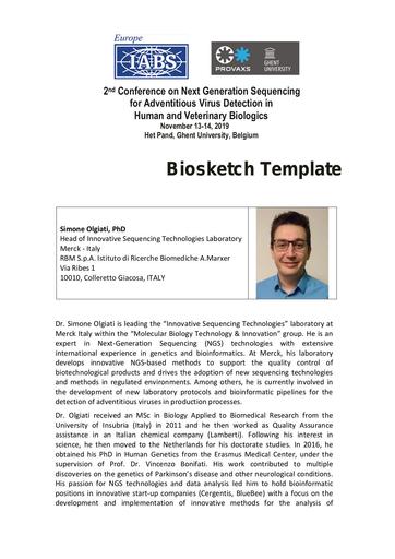Biosketch   Simone Olgiati