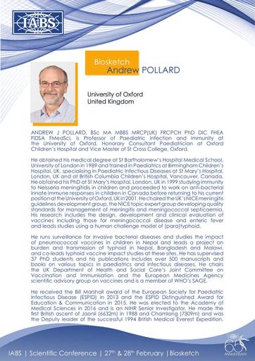 IABS ANDREW POLLARD BIOSKETCH
