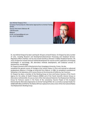 Biosketch   Jean Michel Chapsal