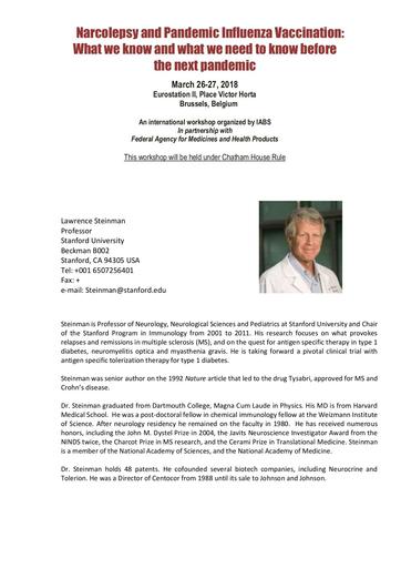 Prof  Lawrence Steinman