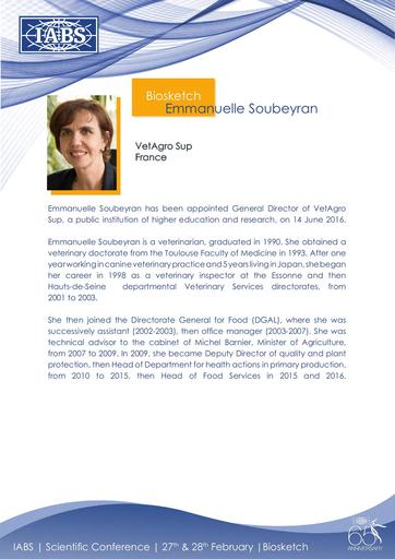 IABS EMMANUELLE SOUBEYRAN BIOSKETCH