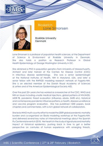IABS LONE SIMONSEN BIOSKETCH