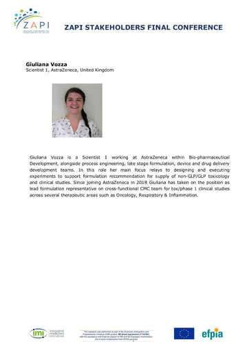 Biosketch Giuliana Vozza