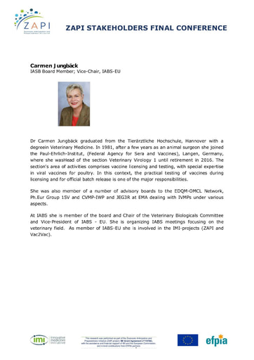 Biosketch Carmen Jungbäck