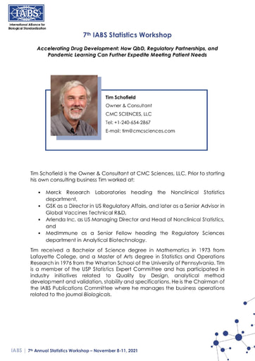 Biosketch Tim Schofield