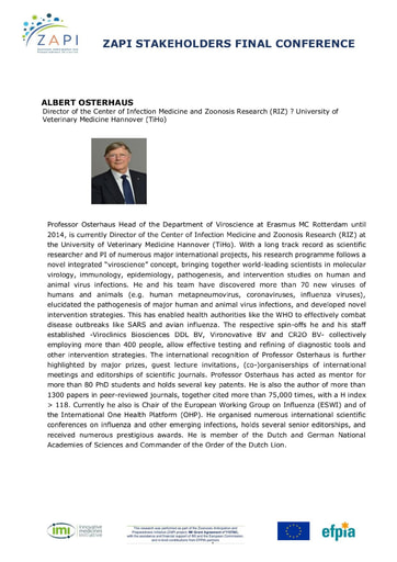 Biosketch Albert Osterhaus