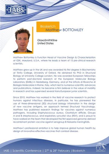 IABS MATTHEW BOTTOMLEY BIOSKETCH