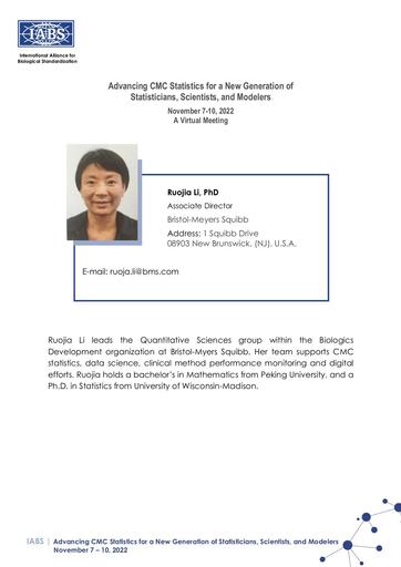 Biosketch Ruojia Li