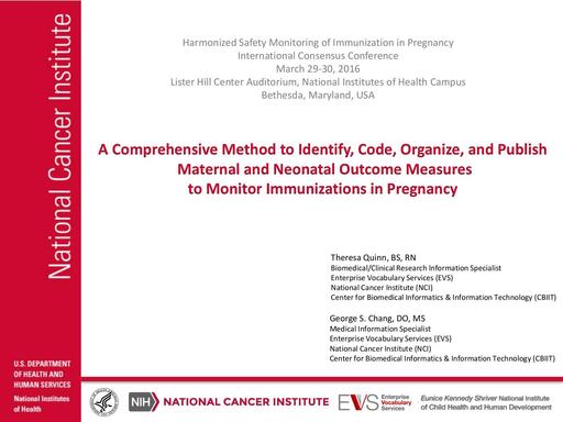 Method to Identify, Code, Organize, and Publish Dr Theresa Quinn Dr George Chang