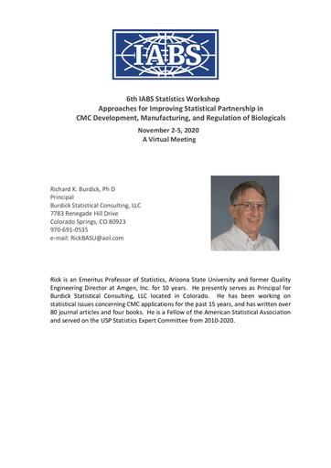 Biosketch Rick Burdick
