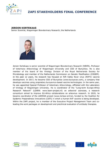 Biosketch Jeroen Kortekaas