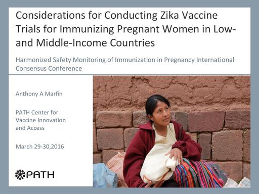 Zika Vaccine in Pregnant Women Dr Anthony A Marfin