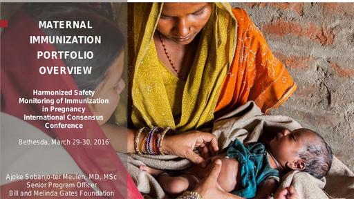 BMGF maternal immunization strategy & platform Dr  Akoke Sobanjo ter Meulen